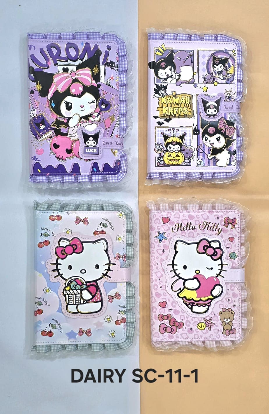 DIARY	SC-11-1 CLOTH HELLO KITTY/KUROMI